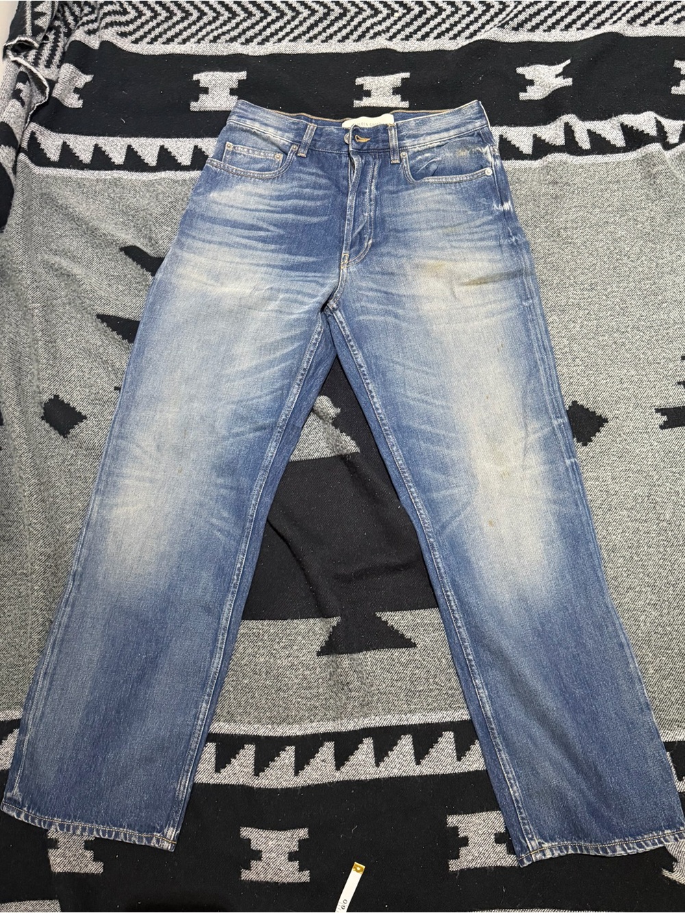 Golden Goose Men's loose fit medium wash CNY jeans size 29